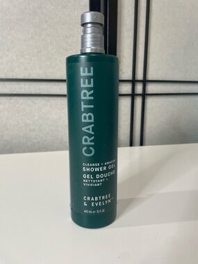 Crabtree & Evelyn Cleanse + Awaken Shower Gel - Deep Green Bottle